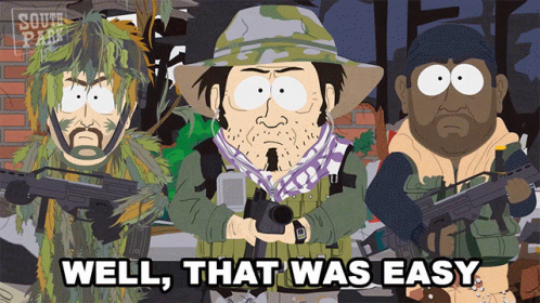 That Was Easy South Park Military GIF