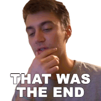 That Was The End Casey Frey Sticker GIF