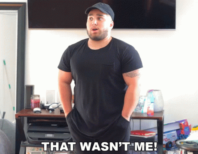 That Wasnt Me Im Innocent Guy GIF