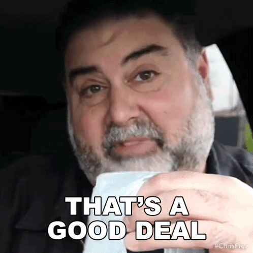 Thats A Good Deal Chris Frezza GIF