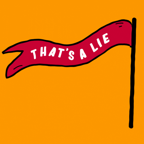 Thats A Lie Red Flag GIF