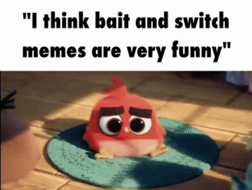 Thats Bait Worried Angry Bird GIF