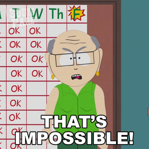 Thats Impossible Mister Garrison South Park GIF