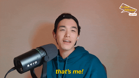 Thats Me Wave Hand Korean Boy GIF