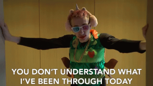 Thats Rough Buddy Quirky Girl GIF