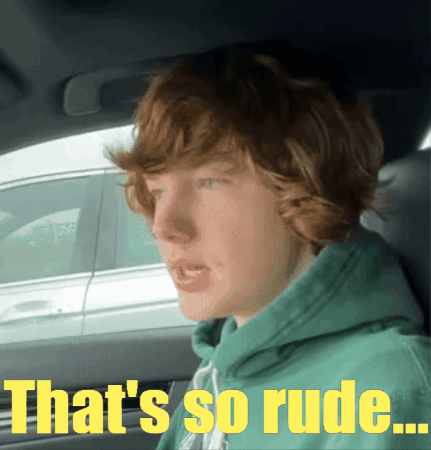 Thats So Rude Rude Vibes GIF