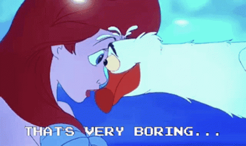 Thats Very Boring Ariel GIF