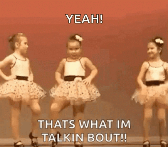 Thats What Im Talking About Ballerina Kid Meme GIF