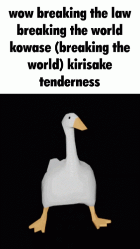Breaking The World Goose Dancing GIF