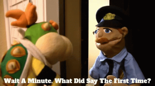 Police Puppet Wait A Minute The Muppets GIF