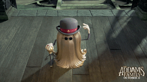 The Addams Family Hairy Character GIF