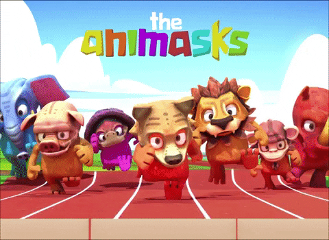 The Animaks Finish Line Race GIF