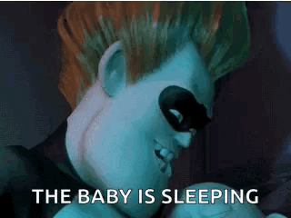 The Baby Is Sleeping The Incredibles Syndrome GIF