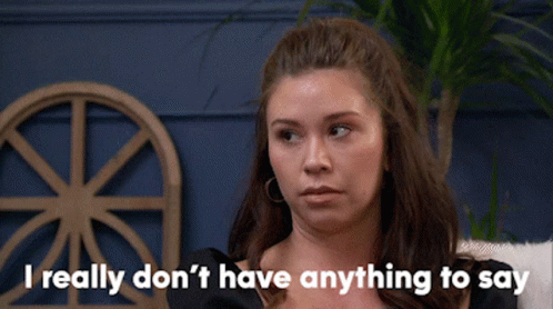 The Bachelor Gabby No Comment GIF