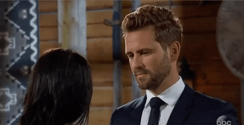 The Bachelor Nick Vial Looking Away GIF