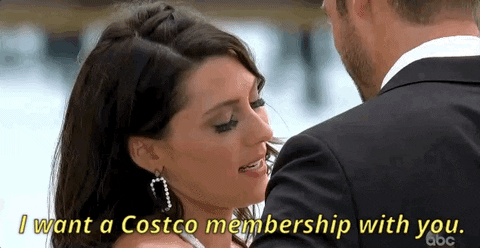 The Bachelorette Costco Becca Propose GIF