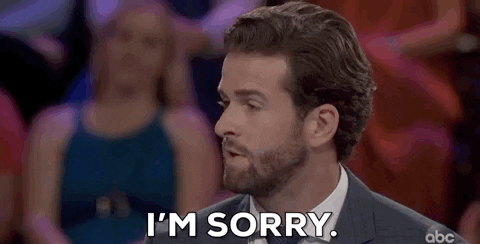 The Bachelorette I Am Sorry GIF