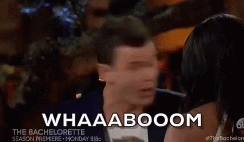 The Bachelorette Whaaboom Funny Face GIF