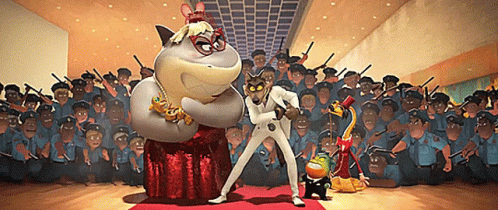 The Bad Guys Epic Mr. Wolf Boxers GIF