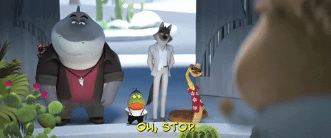 The Bad Guys Mr. Shark Blushing GIF