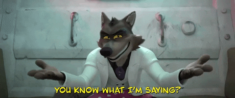 The Bad Guys Mr. Wolf Grinning GIF