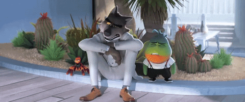 The Bad Guys Shocked Expression GIF