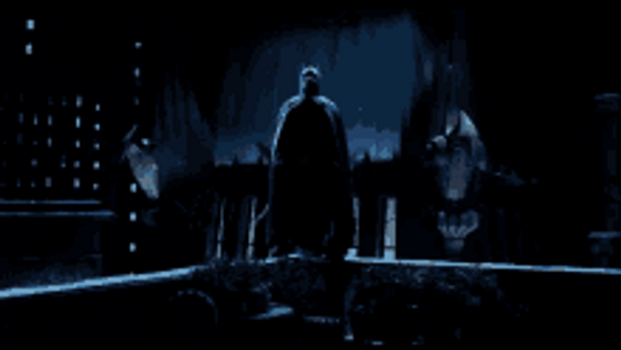 The Batman Flying With Bat Wings GIF 