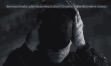 The Batman Robert Pattinson Taking Off Mask GIF