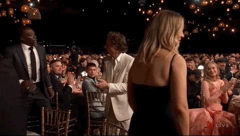 The Bear Casts Hugging Golden Globes GIF