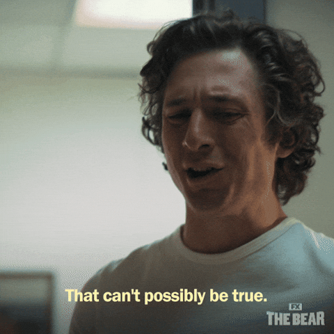 The Bear Jeremy Allen White Irritated Response GIF