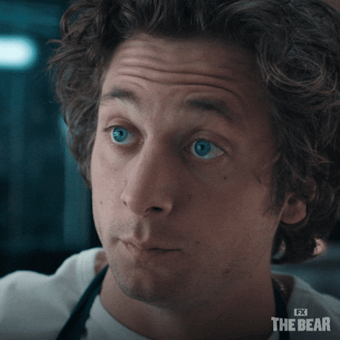 The Bear Jeremy Allen White Nodding GIF