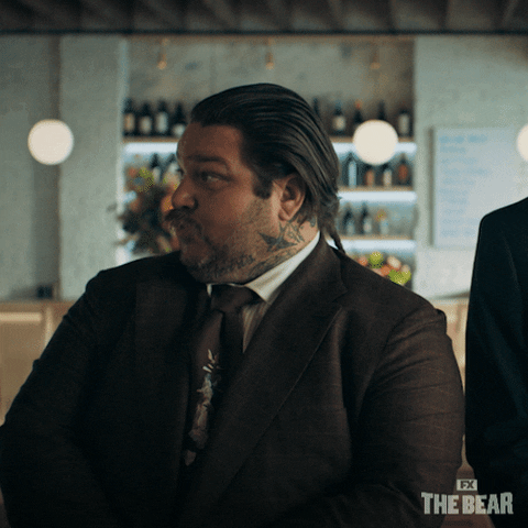 The Bear Matty Matheson Black Suit GIF