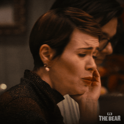 The Bear Sarah Paulson Disgusted Reaction GIF