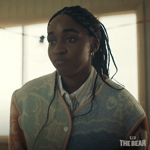 The Bear Sydney Adamu Awkward Smile GIF