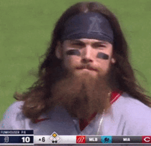 The Beard Man Brandon Marsh GIF