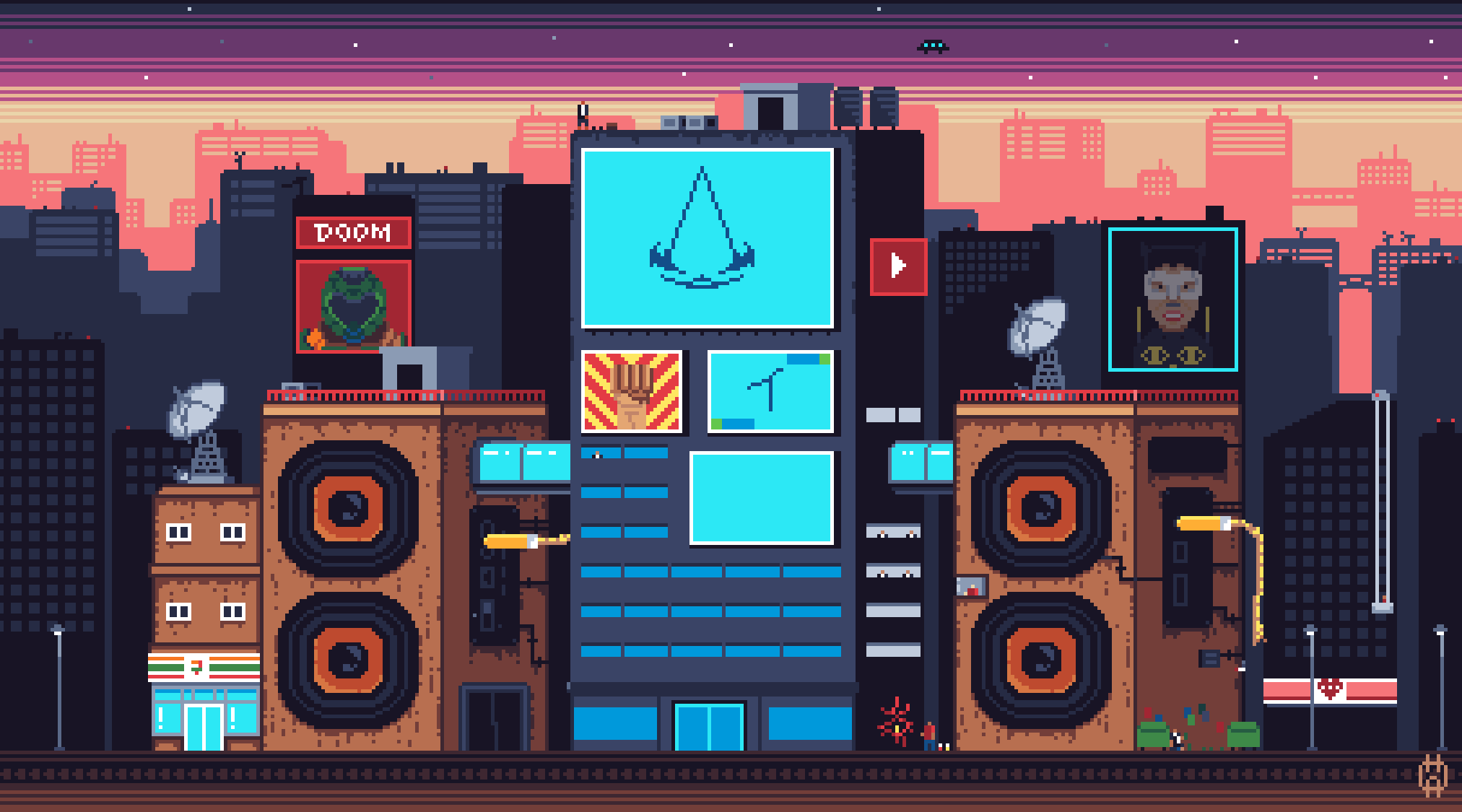 The Big City Giant Billboards GIF