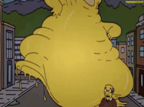 The Blob Running In The Street GIF