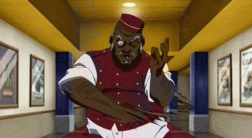 The Boondocks Huey Vs Uncle Ruckus GIF
