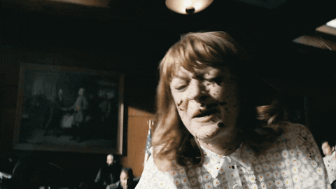 The Boys Ashley Barrett Blood Splatter On Face GIF