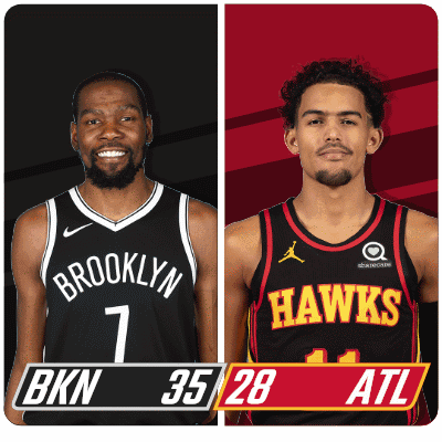 The Brooklyn Nets And The Atlanta Hawks Are Playing Each Other GIF