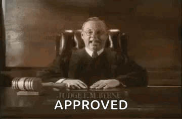 The Case Is Approved By Judge GIF