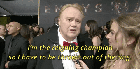 The Champ Is Here At Emmy Awards GIF
