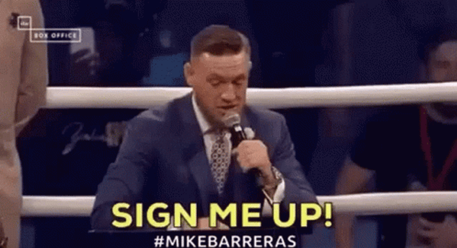 The Champ Is Here Sign Me Up GIF