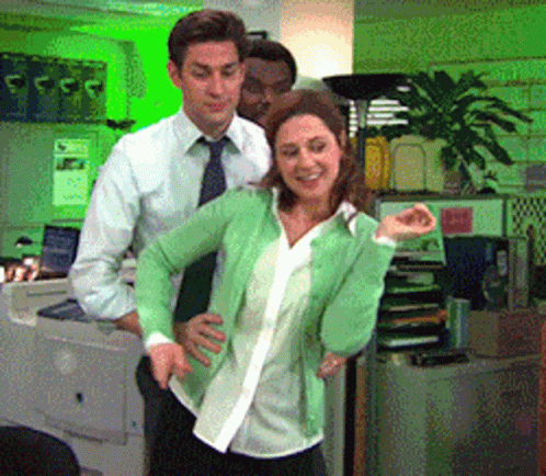 The Conga Office Celebration GIF