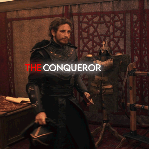 The Conqueror Poster Man In Armor GIF