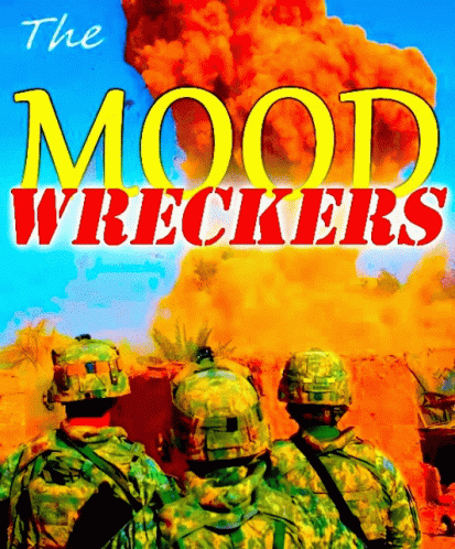 The Cover Of The Book The Mood Wreckers Features Soldiers GIF
