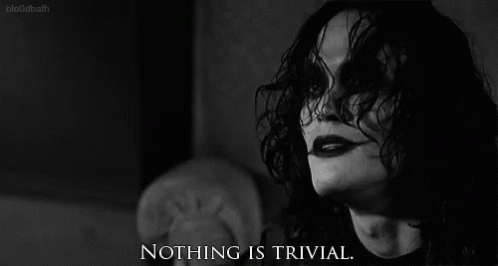 The Crow Eric Draven Nothing Is Trivial GIF