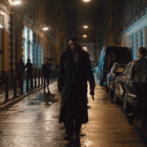 The Crow Eric Draven Walking In The Street GIF