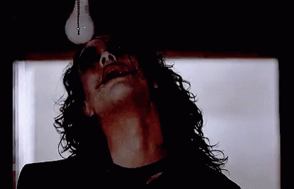 The Crow Touching Light Bulb With Forehead GIF