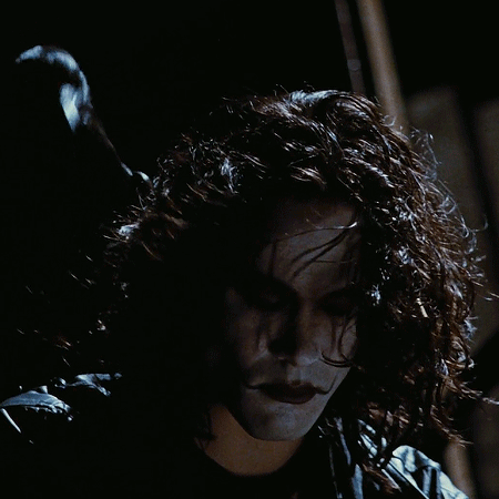 The Crow With Bird On His Shoulder GIF